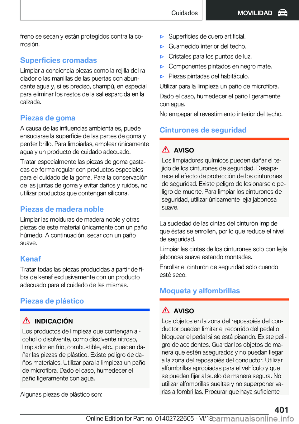 BMW 5 SERIES 2019  Manuales de Empleo (in Spanish) �f�r�e�n�o��s�e��s�e�c�a�n��y��e�s�t�