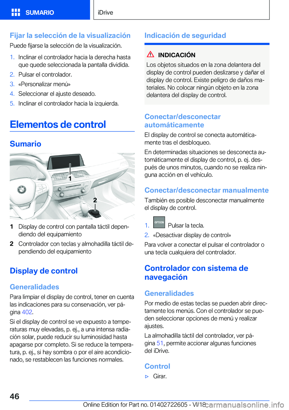 BMW 5 SERIES 2019  Manuales de Empleo (in Spanish) �F�i�j�a�r��l�a��s�e�l�e�c�c�i�