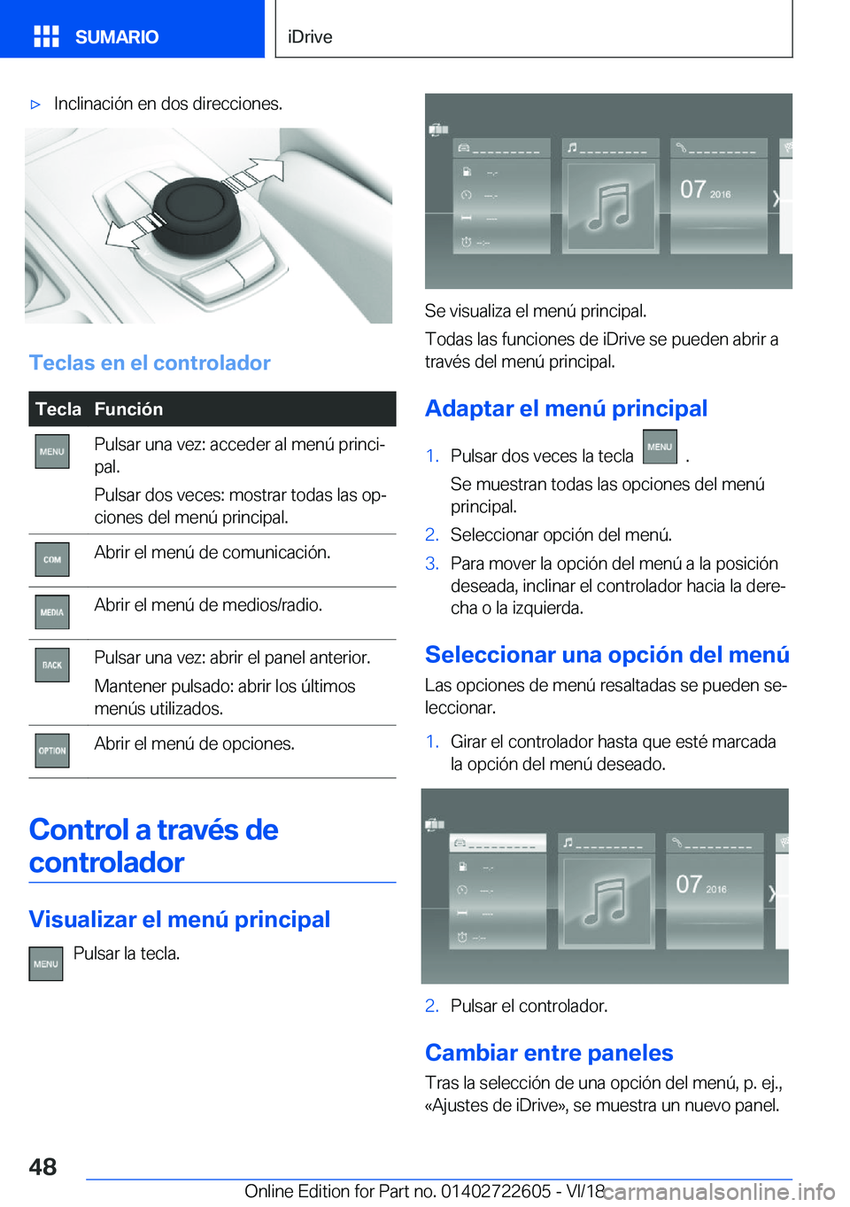 BMW 5 SERIES 2019  Manuales de Empleo (in Spanish) x�I�n�c�l�i�n�a�c�i�