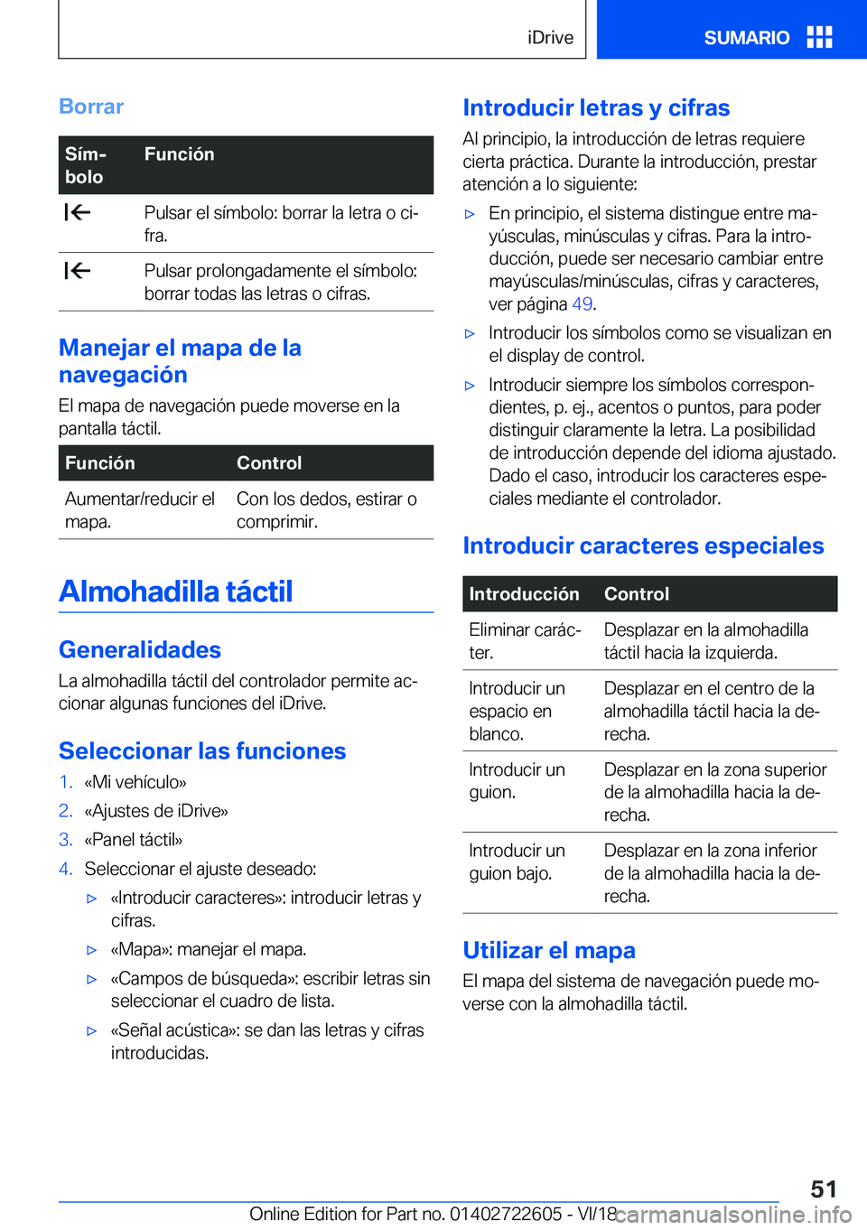 BMW 5 SERIES 2019  Manuales de Empleo (in Spanish) �B�o�r�r�a�r�S�