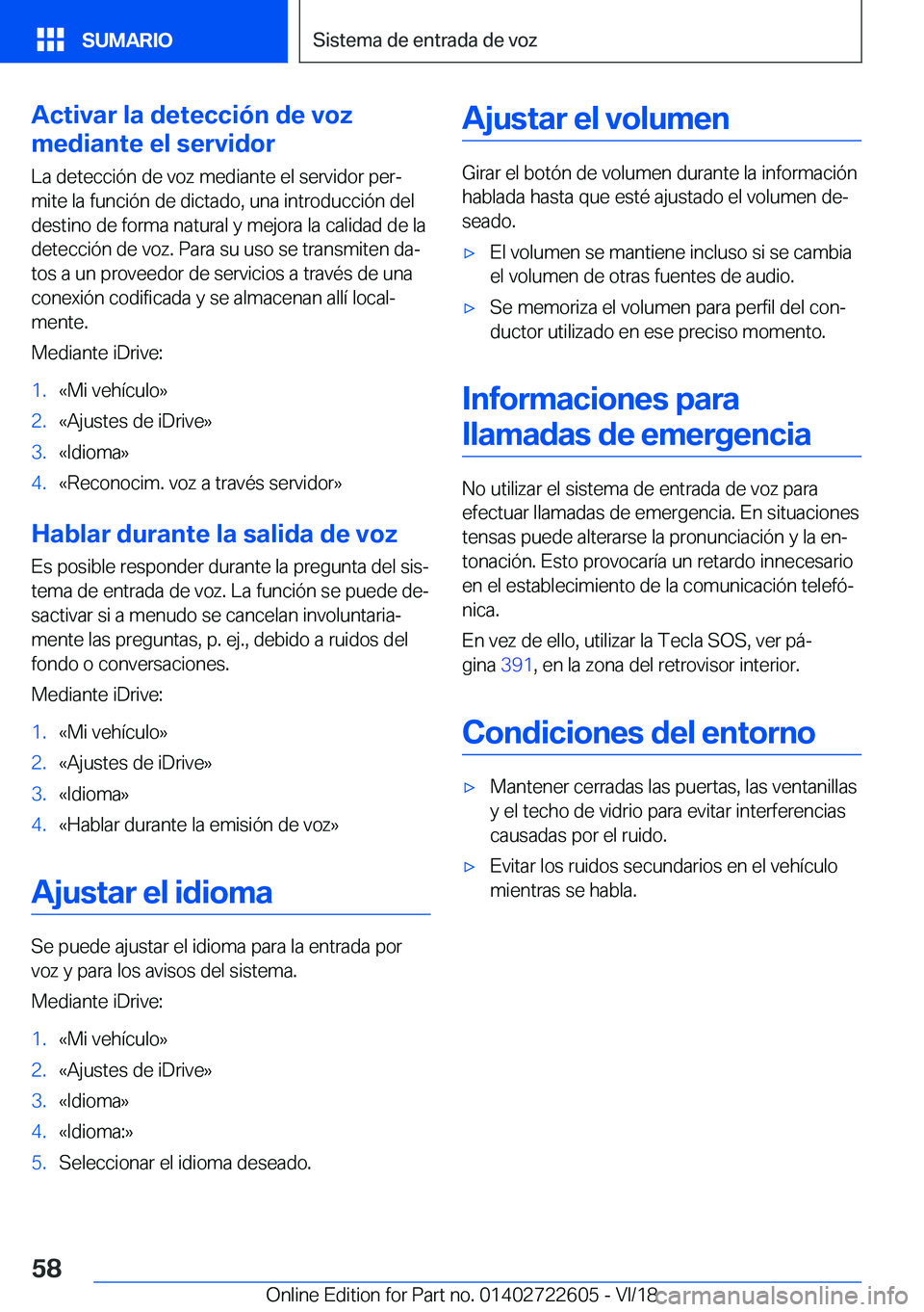 BMW 5 SERIES 2019  Manuales de Empleo (in Spanish) �A�c�t�i�v�a�r��l�a��d�e�t�e�c�c�i�