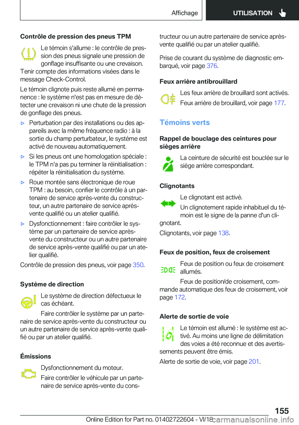 BMW 5 SERIES 2019  Notices Demploi (in French) �C�o�n�t�r�