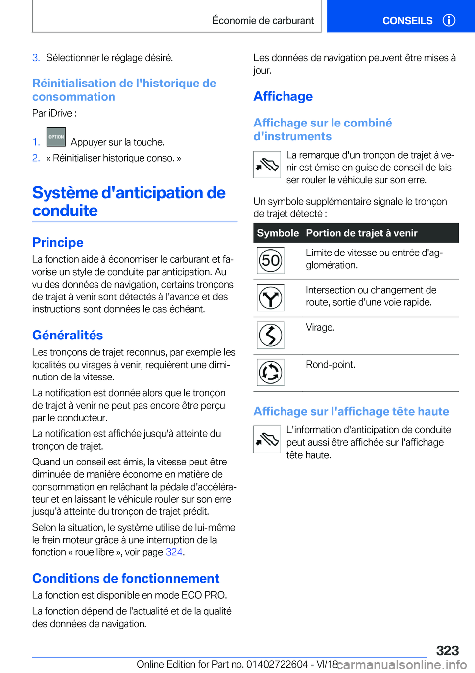 BMW 5 SERIES 2019  Notices Demploi (in French) �3�.�S�é�l�e�c�t�i�o�n�n�e�r��l�e��r�é�g�l�a�g�e��d�é�s�i�r�é�.
�R�é�i�n�i�t�i�a�l�i�s�a�t�i�o�n��d�e��l�'�h�i�s�t�o�r�i�q�u�e��d�e
�c�o�n�s�o�m�m�a�t�i�o�n
�P�a�r��i�D�r�i�v�e��:
�1�