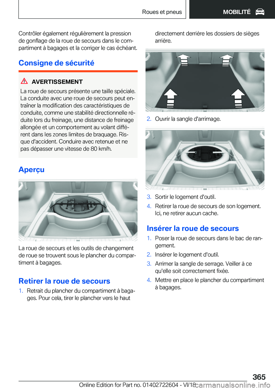 BMW 5 SERIES 2019  Notices Demploi (in French) �C�o�n�t�r�