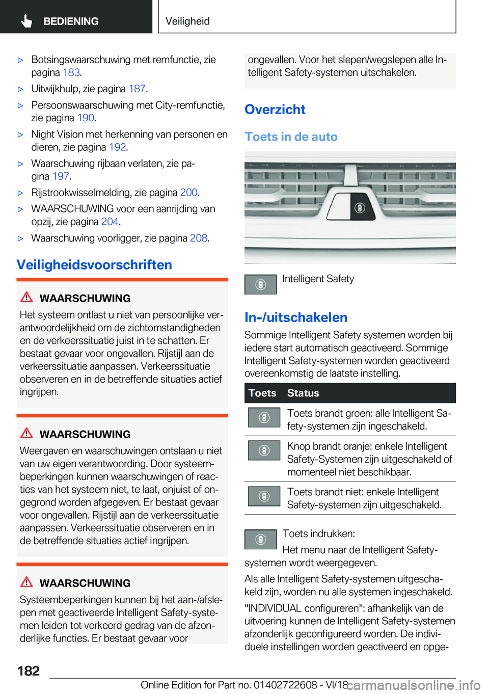 BMW 5 SERIES 2019  Instructieboekjes (in Dutch) 'x�B�o�t�s�i�n�g�s�w�a�a�r�s�c�h�u�w�i�n�g��m�e�t��r�e�m�f�u�n�c�t�i�e�,��z�i�e
�p�a�g�i�n�a� �1�8�3�.'x�U�i�t�w�i�j�k�h�u�l�p�,��z�i�e��p�a�g�i�n�a� �1�8�7�.'x�P�e�r�s�o�o�n�s�w�a�