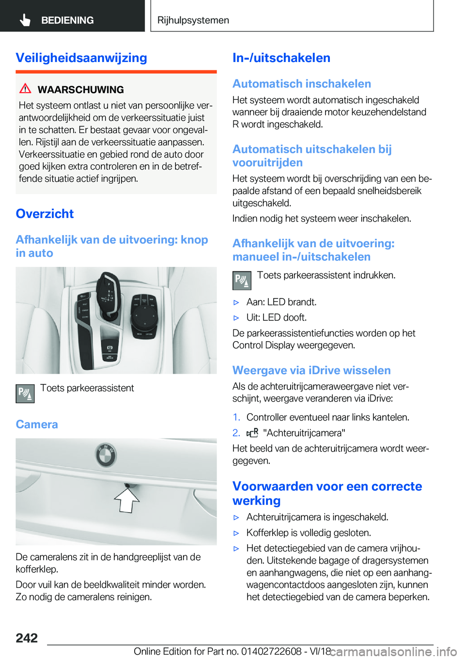 BMW 5 SERIES 2019  Instructieboekjes (in Dutch) �V�e�i�l�i�g�h�e�i�d�s�a�a�n�w�i�j�z�i�n�g
�W�A�A�R�S�C�H�U�W�I�N�G
�H�e�t��s�y�s�t�e�e�m��o�n�t�l�a�s�t��u��n�i�e�t��v�a�n��p�e�r�s�o�o�n�l�i�j�k�e��v�e�rj
�a�n�t�w�o�o�r�d�e�l�i�j�k�h�e�i�d�
