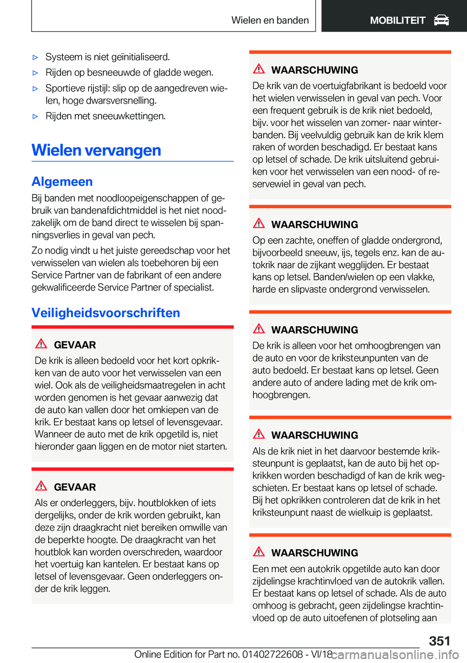 BMW 5 SERIES 2019  Instructieboekjes (in Dutch) 'x�S�y�s�t�e�e�m��i�s��n�i�e�t��g�e�