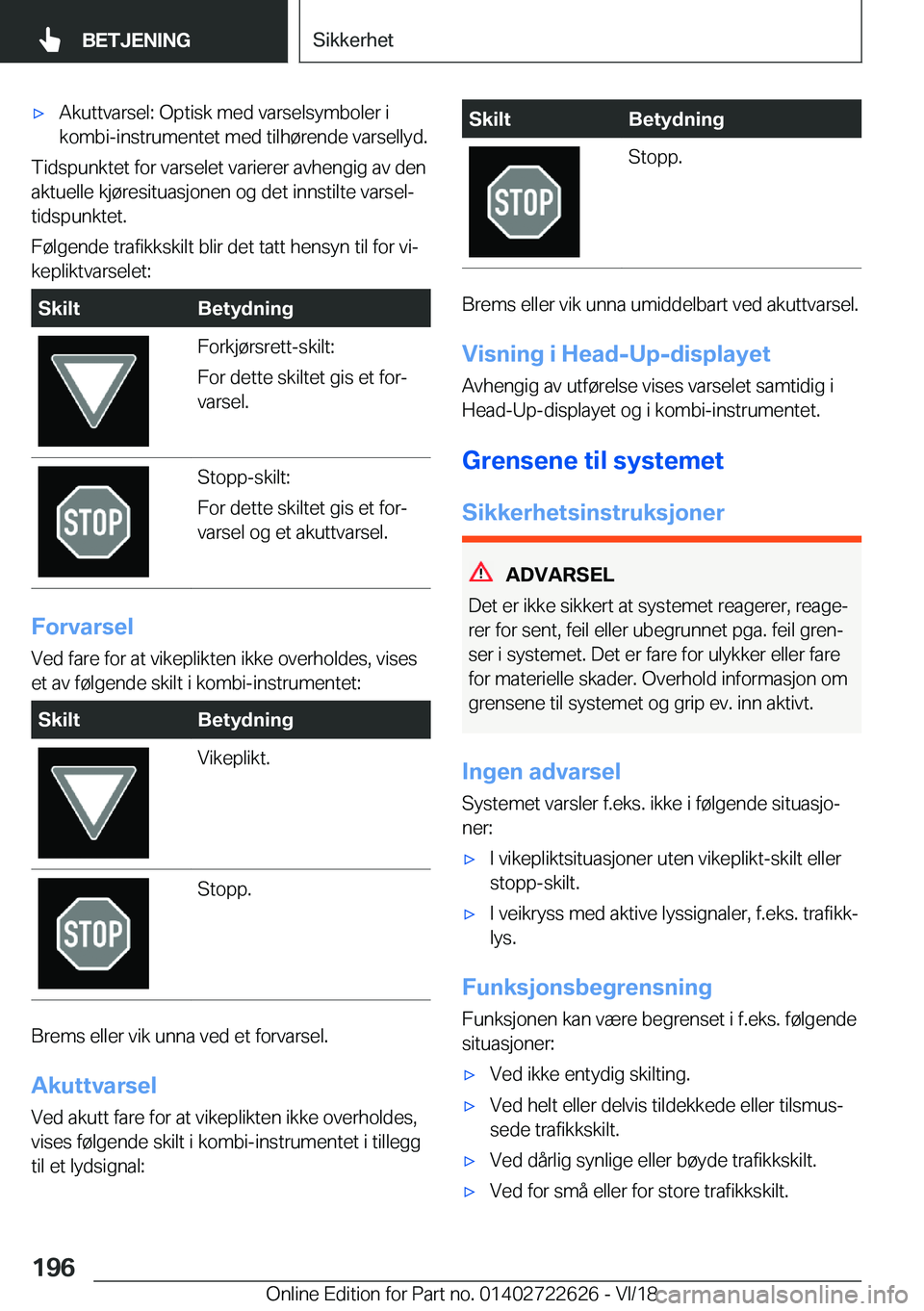 BMW 5 SERIES 2019  InstruksjonsbØker (in Norwegian) x�A�k�u�t�t�v�a�r�s�e�l�:��O�p�t�i�s�k��m�e�d��v�a�r�s�e�l�s�y�m�b�o�l�e�r��i
�k�o�m�b�i�-�i�n�s�t�r�u�m�e�n�t�e�t��m�e�d��t�i�l�h�
