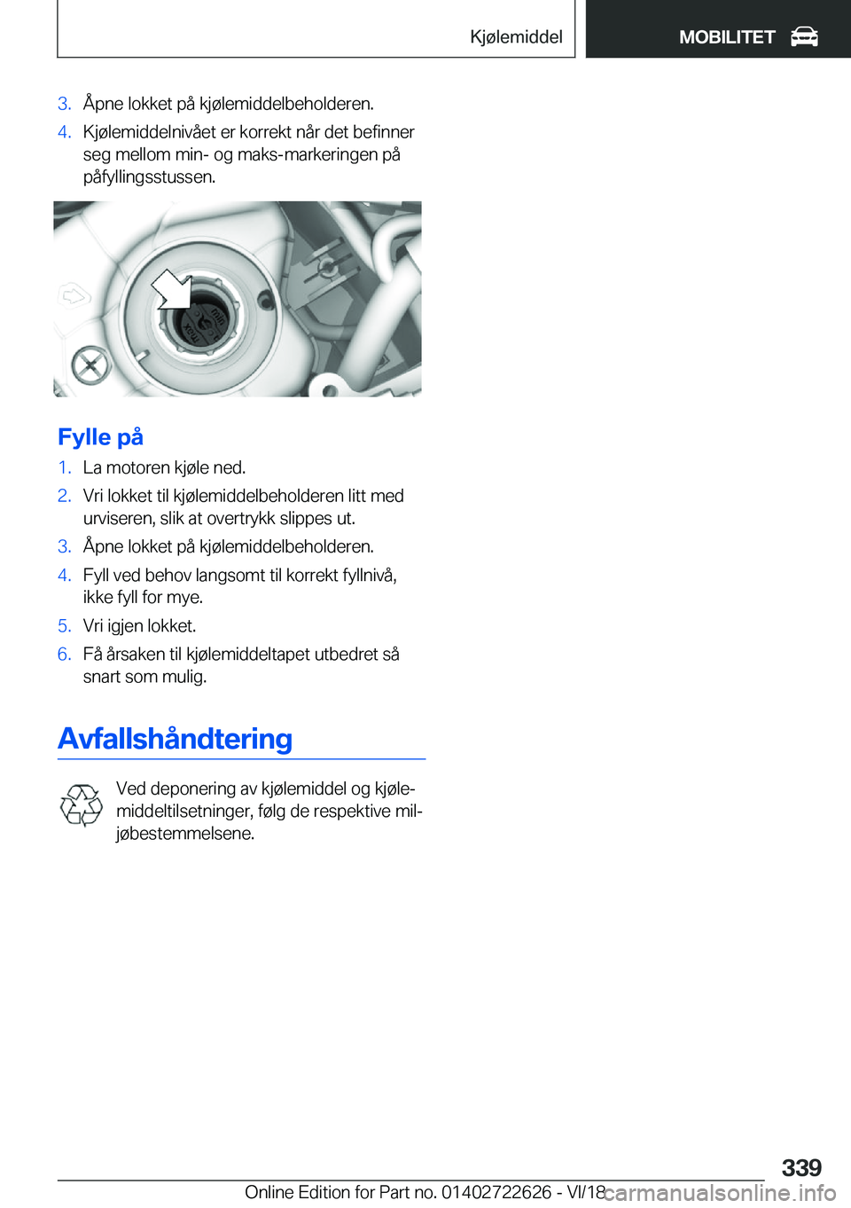 BMW 5 SERIES 2019  InstruksjonsbØker (in Norwegian) �3�.�