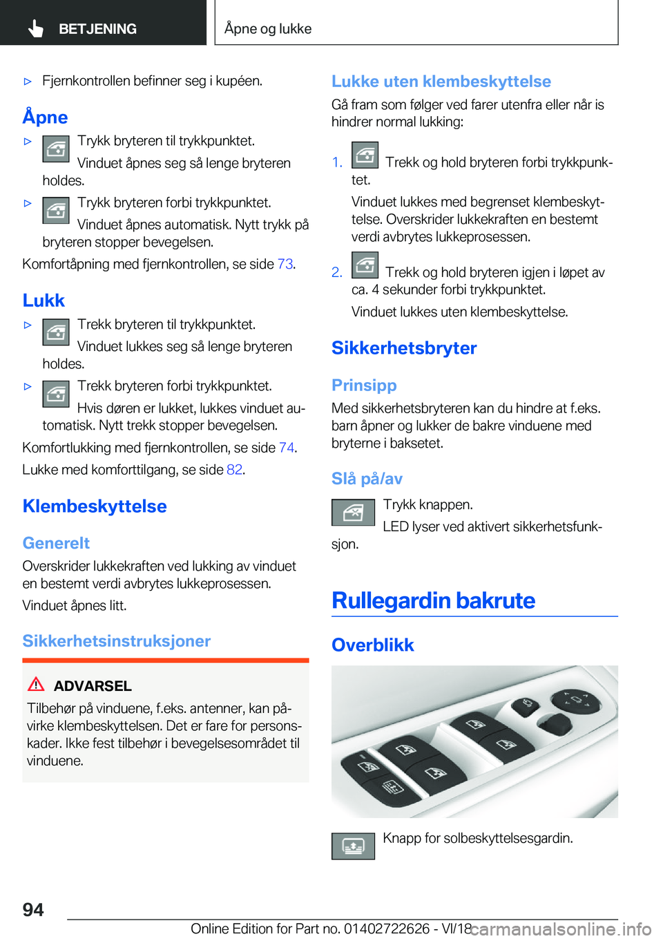 BMW 5 SERIES 2019  InstruksjonsbØker (in Norwegian) x�F�j�e�r�n�k�o�n�t�r�o�l�l�e�n��b�e�f�i�n�n�e�r��s�e�g��i��k�u�p�
