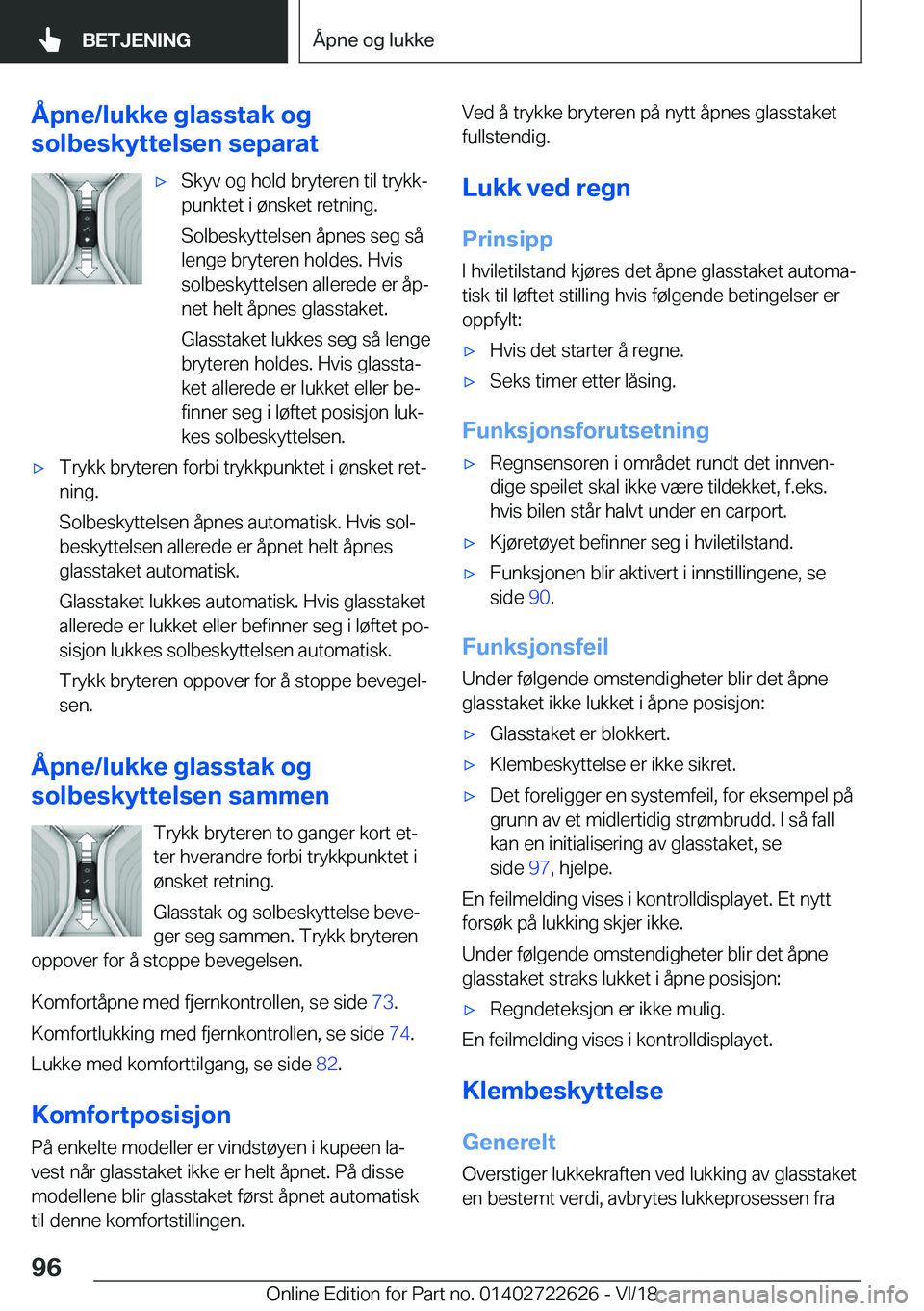BMW 5 SERIES 2019  InstruksjonsbØker (in Norwegian) �