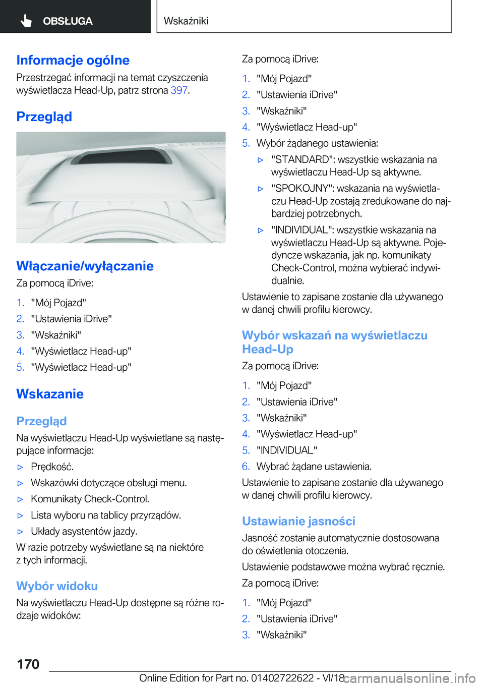 BMW 5 SERIES 2019  Instrukcja obsługi (in Polish) �I�n�f�o�r�m�a�c�j�e��o�g�