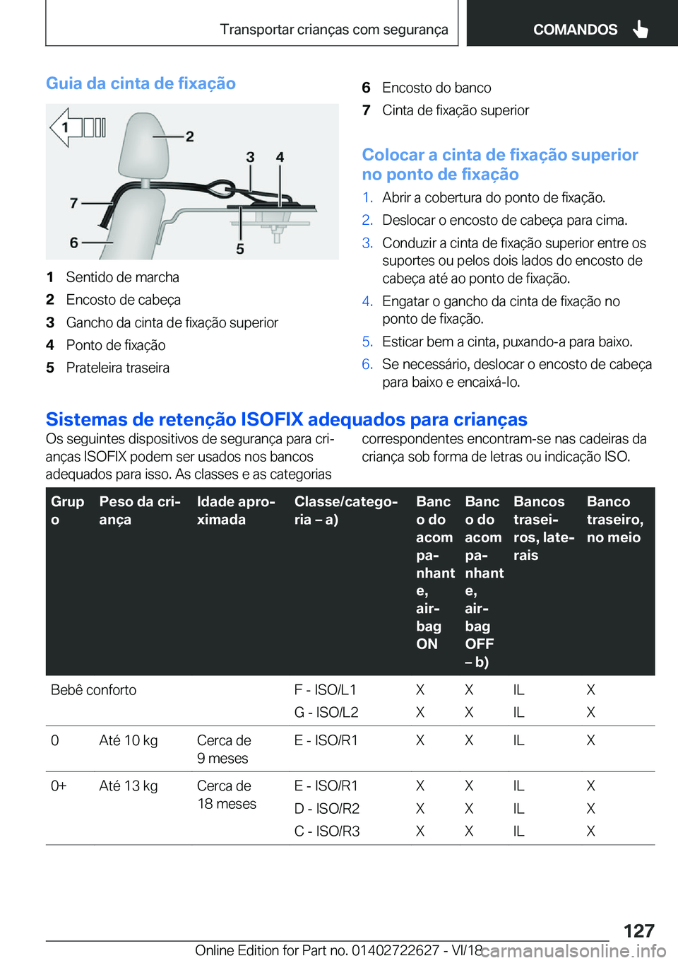 BMW 5 SERIES 2019  Manual do condutor (in Portuguese) �G�u�i�a��d�a��c�i�n�t�a��d�e��f�i�x�a�