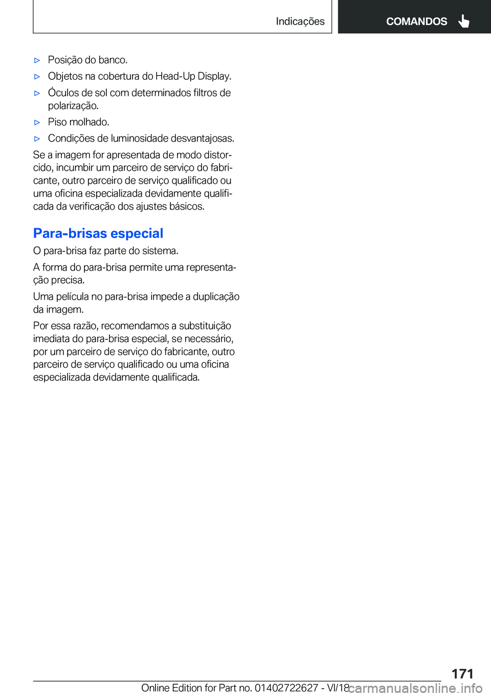 BMW 5 SERIES 2019  Manual do condutor (in Portuguese) x�P�o�s�i�