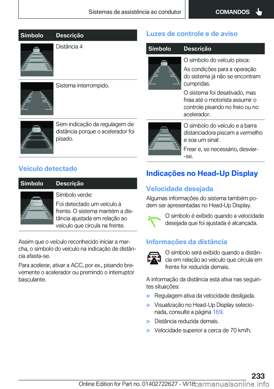 BMW 5 SERIES 2019  Manual do condutor (in Portuguese) �S�