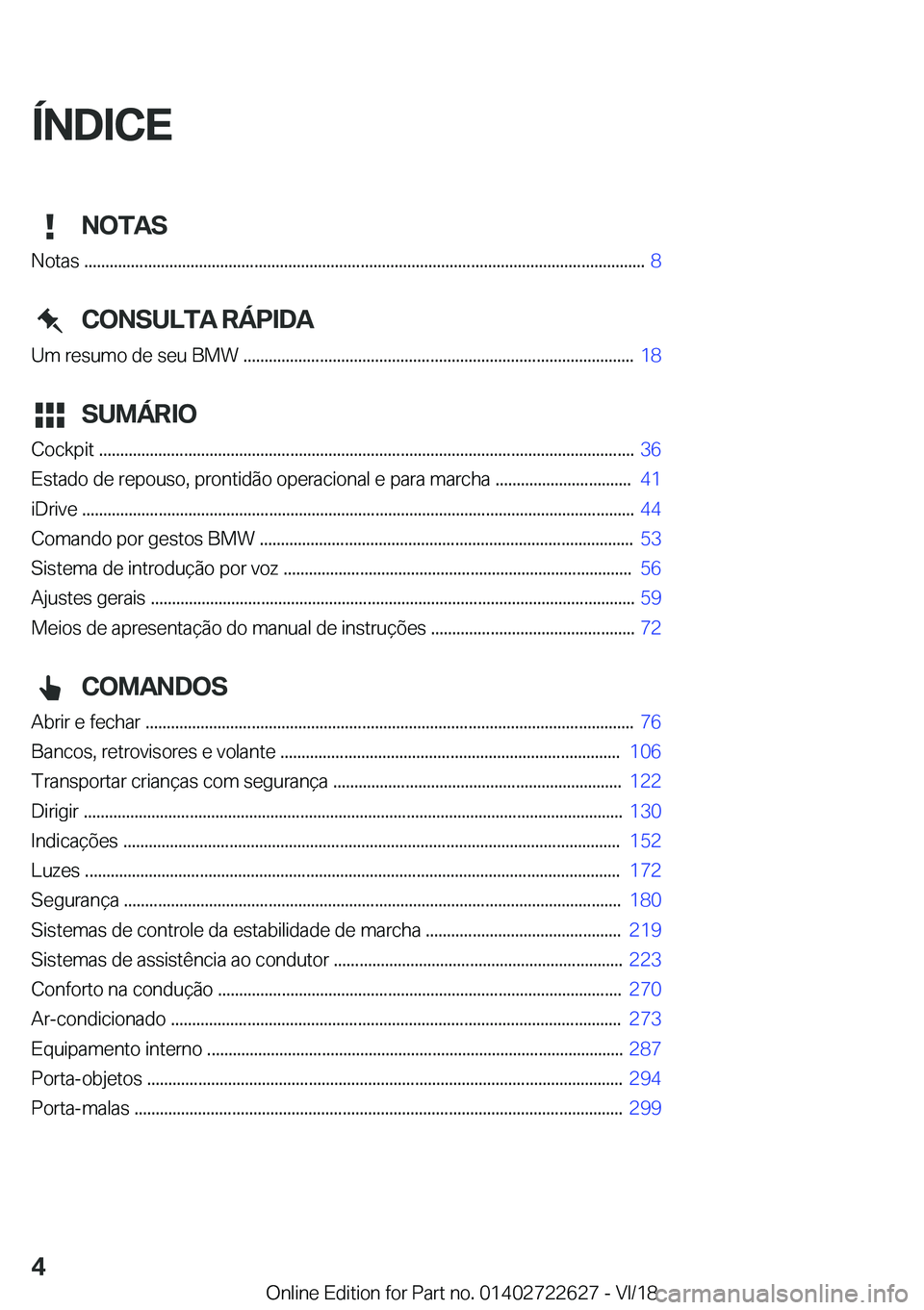BMW 5 SERIES 2019  Manual do condutor (in Portuguese) �