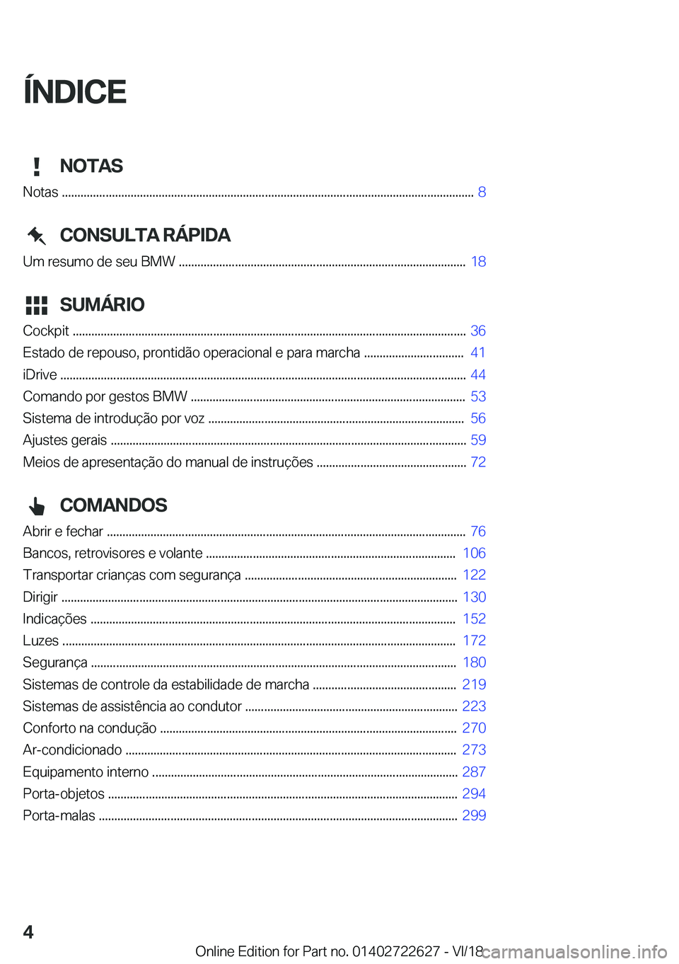 BMW 5 SERIES 2019  Manual do condutor (in Portuguese) �