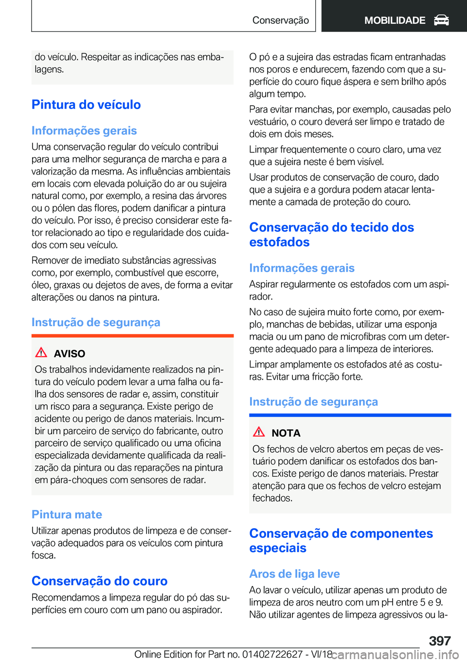 BMW 5 SERIES 2019  Manual do condutor (in Portuguese) �d�o��v�e�
