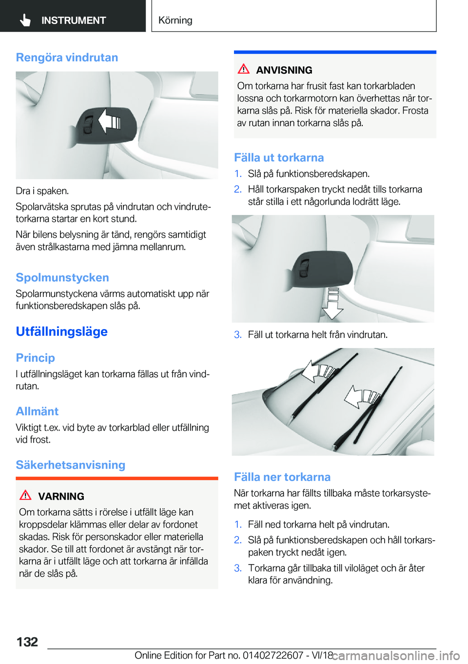 BMW 5 SERIES 2019  InstruktionsbÖcker (in Swedish) �R�e�n�g�