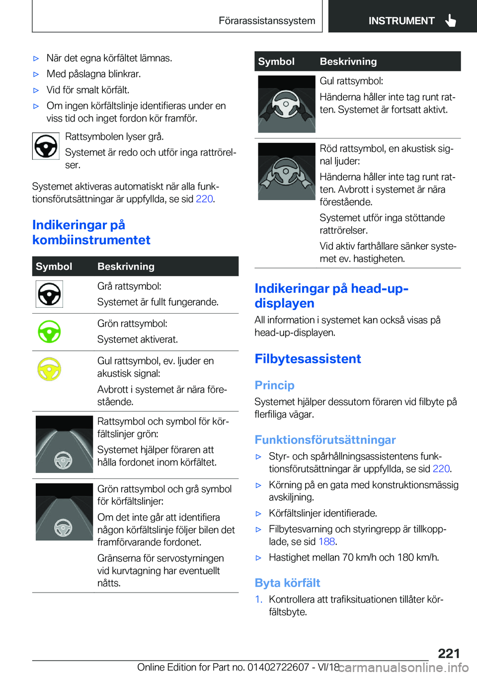 BMW 5 SERIES 2019  InstruktionsbÖcker (in Swedish) x�N�ä�r��d�e�t��e�g�n�a��k�