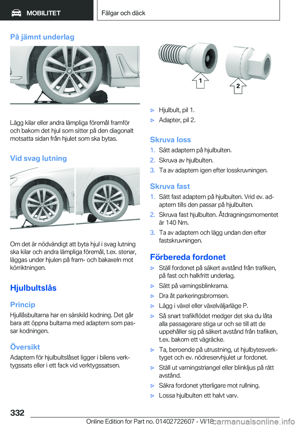 BMW 5 SERIES 2019  InstruktionsbÖcker (in Swedish) �P�å��j�ä�m�n�t��u�n�d�e�r�l�a�g
�L�ä�g�g��k�i�l�a�r��e�l�l�e�r��a�n�d�r�a��l�ä�m�p�l�i�g�a��f�