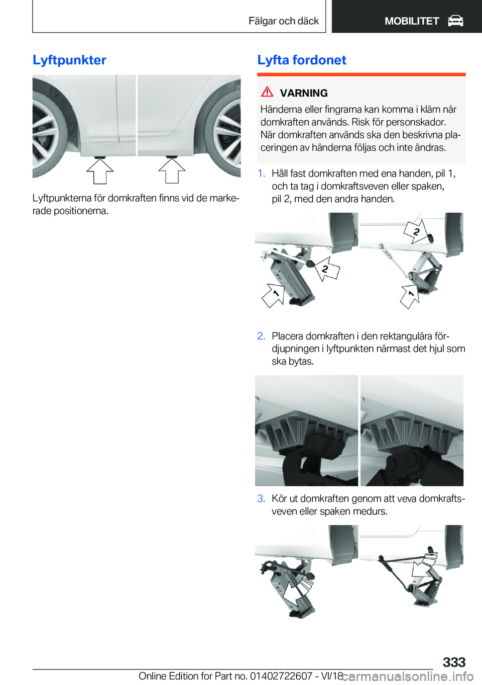BMW 5 SERIES 2019  InstruktionsbÖcker (in Swedish) �L�y�f�t�p�u�n�k�t�e�r
�L�y�f�t�p�u�n�k�t�e�r�n�a��f�
