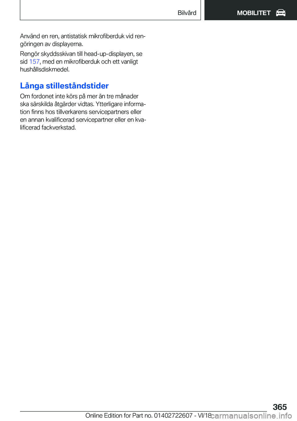 BMW 5 SERIES 2019  InstruktionsbÖcker (in Swedish) �A�n�v�ä�n�d��e�n��r�e�n�,��a�n�t�i�s�t�a�t�i�s�k��m�i�k�r�o�f�i�b�e�r�d�u�k��v�i�d��r�e�nj�g�
