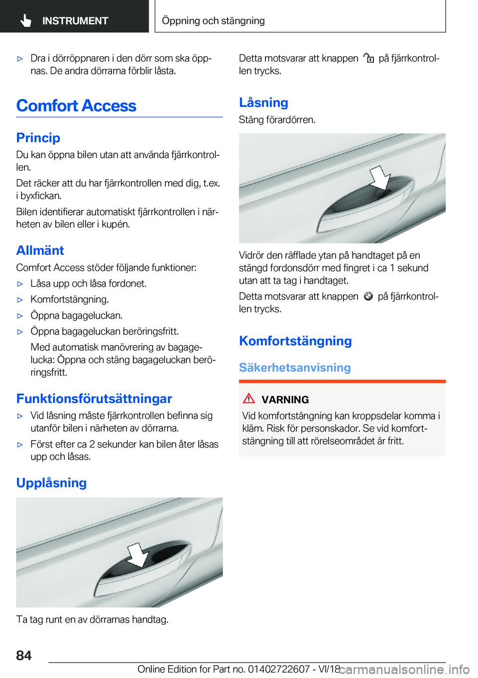 BMW 5 SERIES 2019  InstruktionsbÖcker (in Swedish) x�D�r�a��i��d�