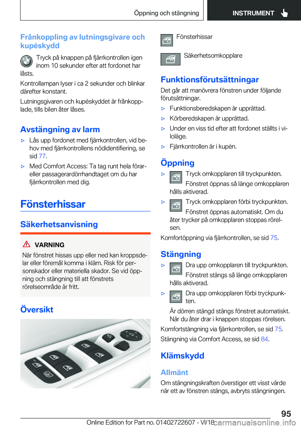BMW 5 SERIES 2019  InstruktionsbÖcker (in Swedish) �F�r�å�n�k�o�p�p�l�i�n�g��a�v��l�u�t�n�i�n�g�s�g�i�v�a�r�e��o�c�h
�k�u�p�