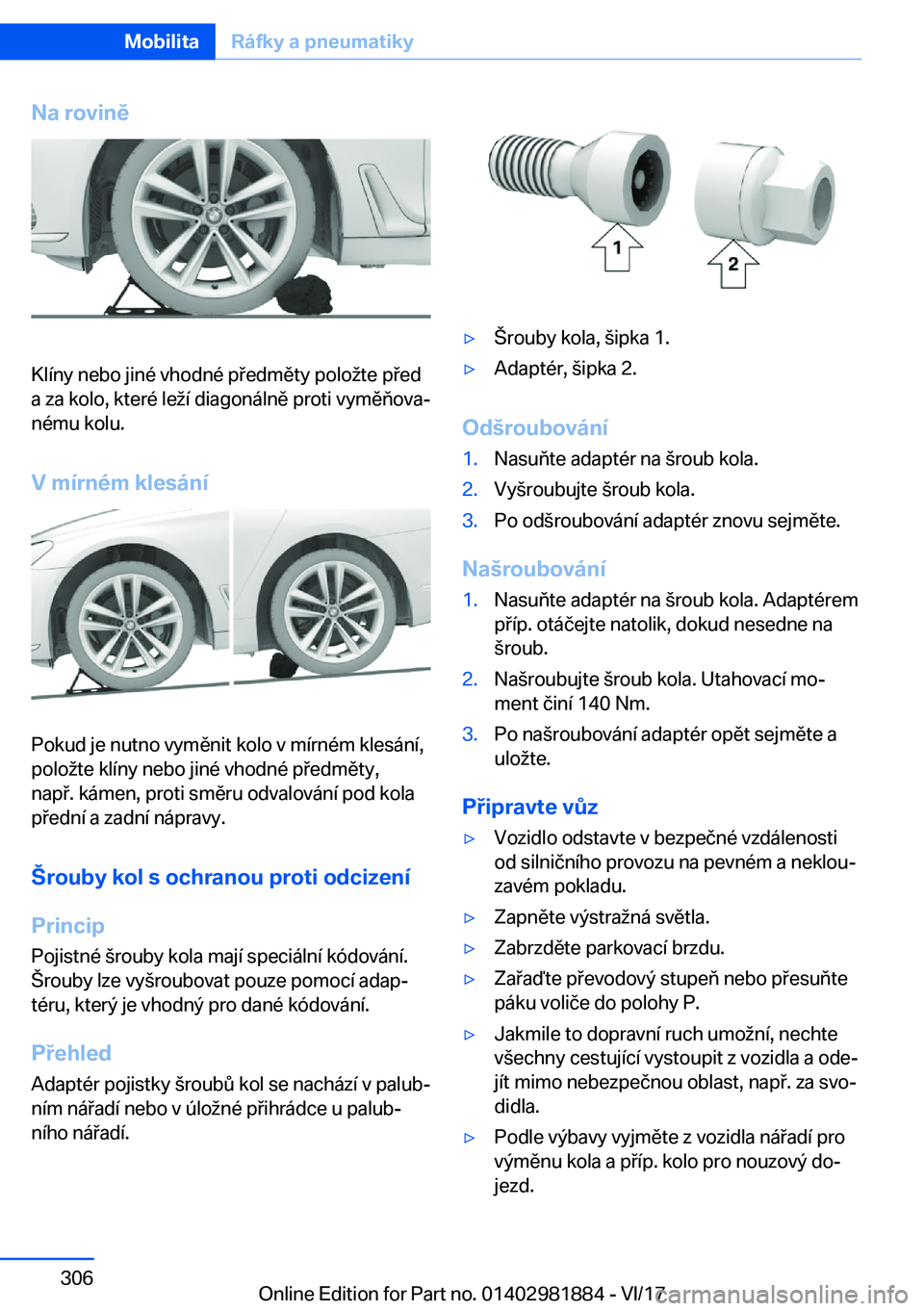 BMW 5 SERIES 2018  Návod na použití (in Czech) �N�a��r�o�v�i�n�