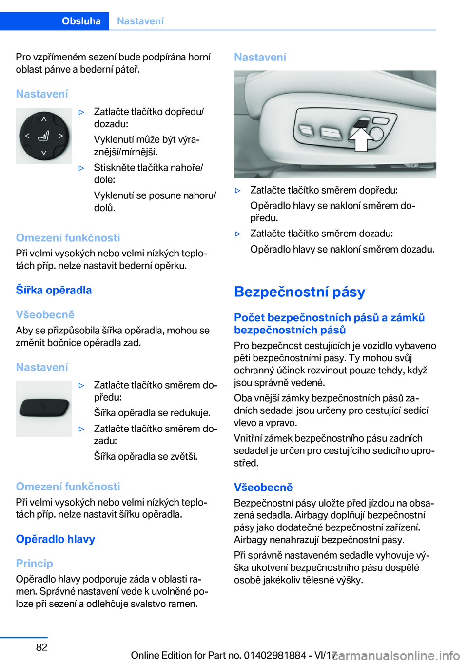 BMW 5 SERIES 2018  Návod na použití (in Czech) �P�r�o� �v�z�p �