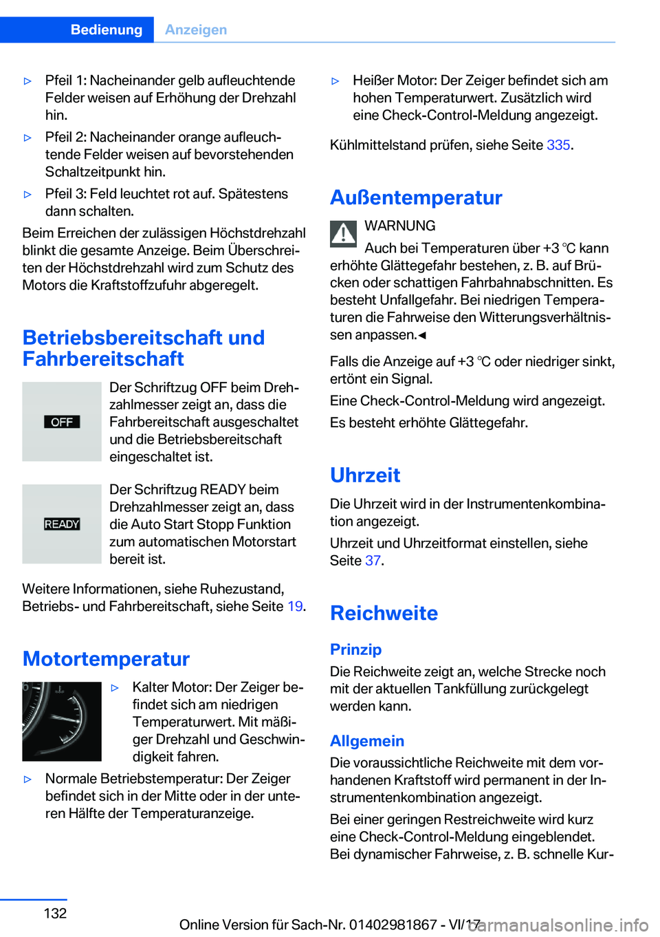 BMW 5 SERIES 2018  Betriebsanleitungen (in German) 'y�P�f�e�i�l� �1�:� �N�a�c�h�e�i�n�a�n�d�e�r� �g�e�l�b� �a�u�f�l�e�u�c�h�t�e�n�d�e
�F�e�l�d�e�r� �w�e�i�s�e�n� �a�u�f� �E�r�h�ö�h�u�n�g� �d�e�r� �D�r�e�h�z�a�h�l �h�i�n�.'y�P�f�e�i�l� �2�:� �