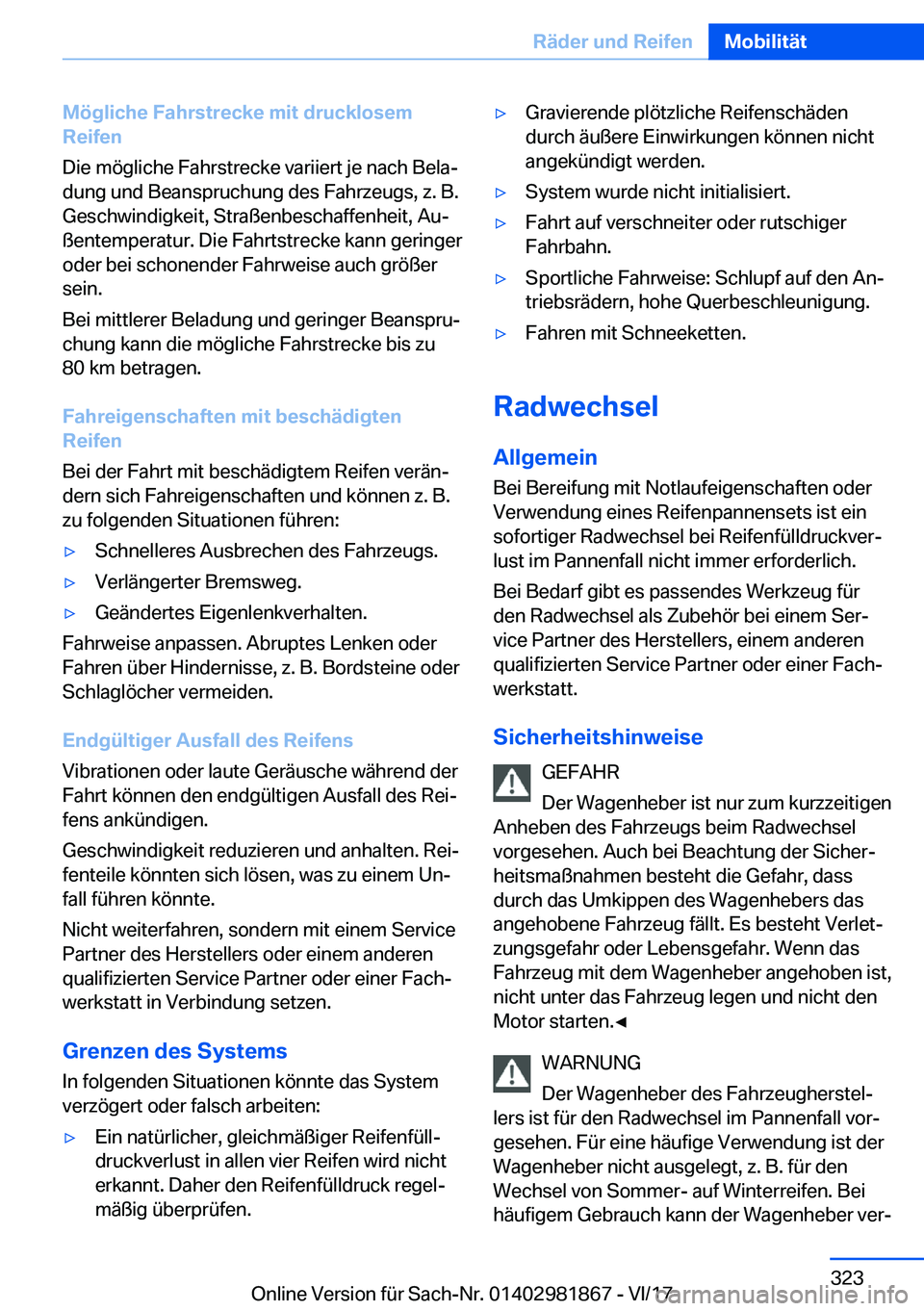 BMW 5 SERIES 2018  Betriebsanleitungen (in German) �M�