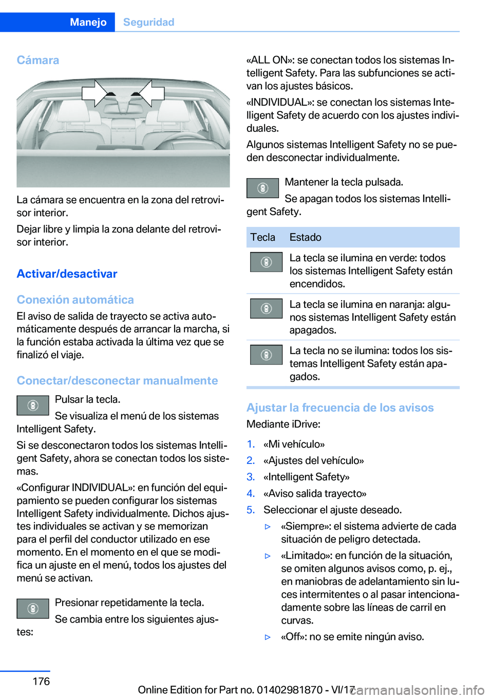 BMW 5 SERIES 2018  Manuales de Empleo (in Spanish) �C�