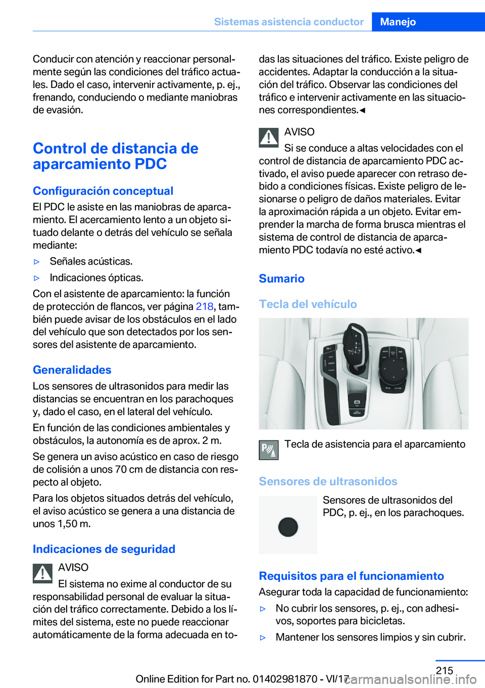 BMW 5 SERIES 2018  Manuales de Empleo (in Spanish) �C�o�n�d�u�c�i�r� �c�o�n� �a�t�e�n�c�i�