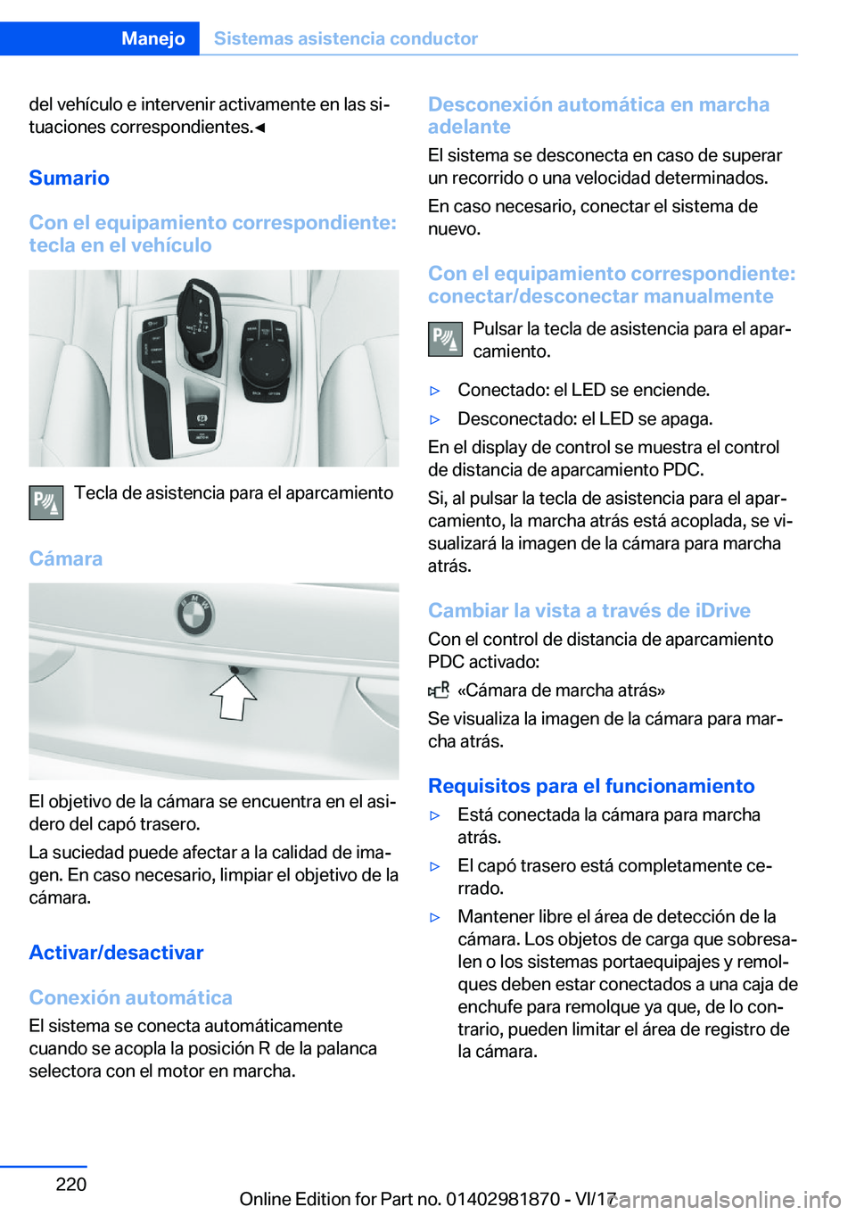 BMW 5 SERIES 2018  Manuales de Empleo (in Spanish) �d�e�l� �v�e�h�
