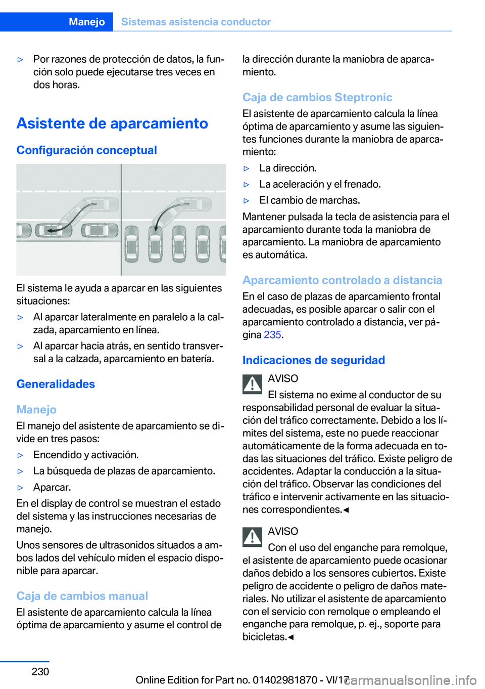 BMW 5 SERIES 2018  Manuales de Empleo (in Spanish) 'y�P�o�r� �r�a�z�o�n�e�s� �d�e� �p�r�o�t�e�c�c�i�