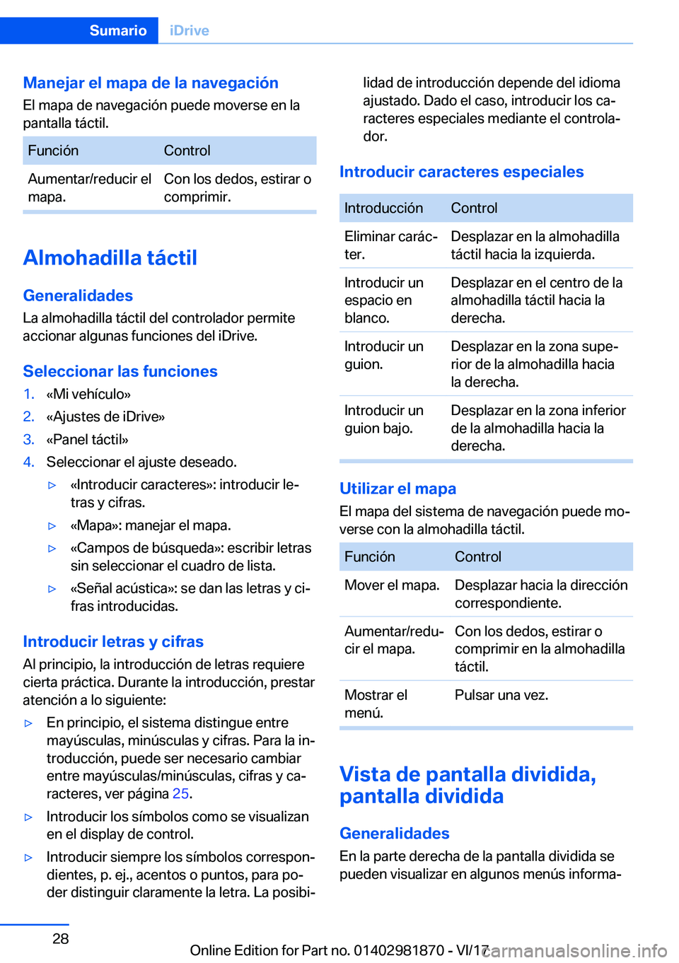 BMW 5 SERIES 2018  Manuales de Empleo (in Spanish) �M�a�n�e�j�a�r��e�l��m�a�p�a��d�e��l�a��n�a�v�e�g�a�c�i�