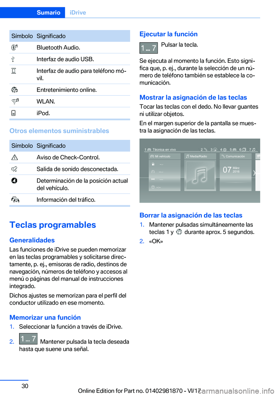 BMW 5 SERIES 2018  Manuales de Empleo (in Spanish) �S�