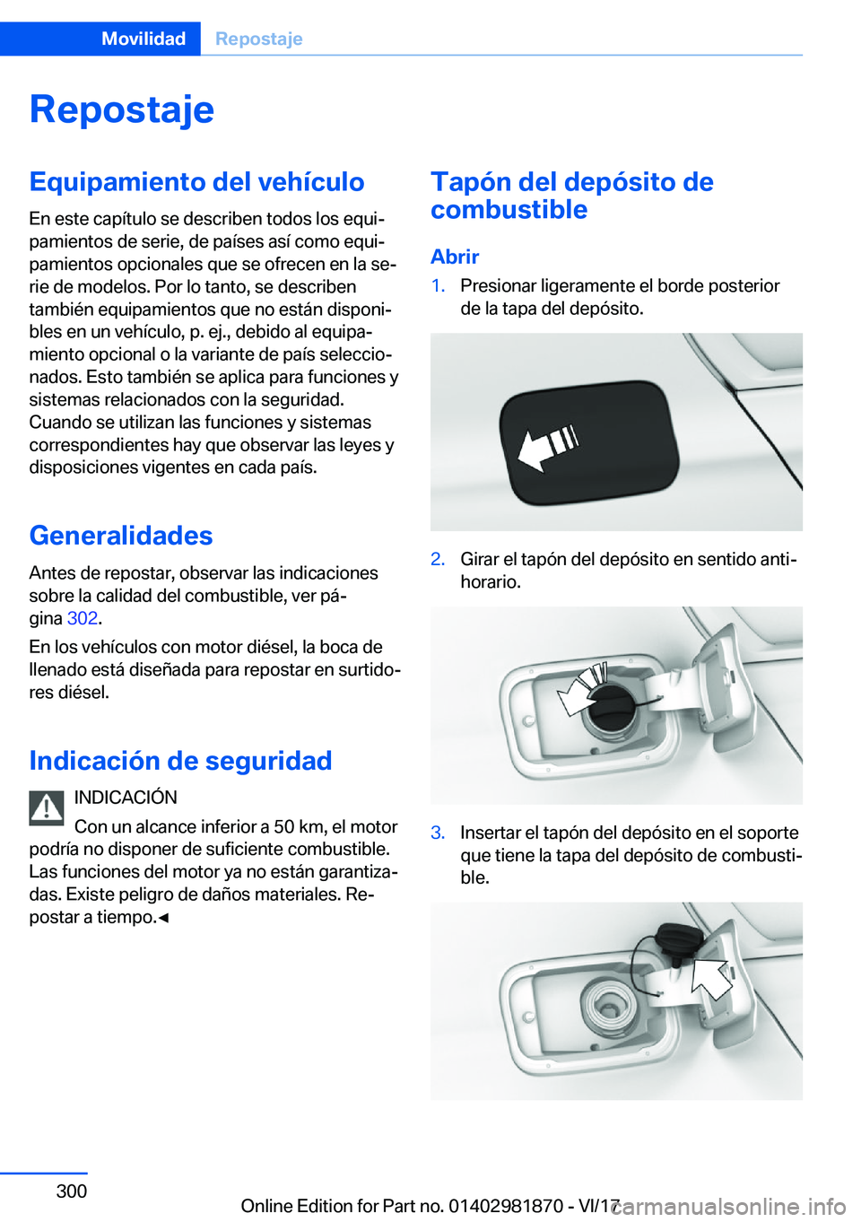 BMW 5 SERIES 2018  Manuales de Empleo (in Spanish) �R�e�p�o�s�t�a�j�e�E�q�u�i�p�a�m�i�e�n�t�o��d�e�l��v�e�h�