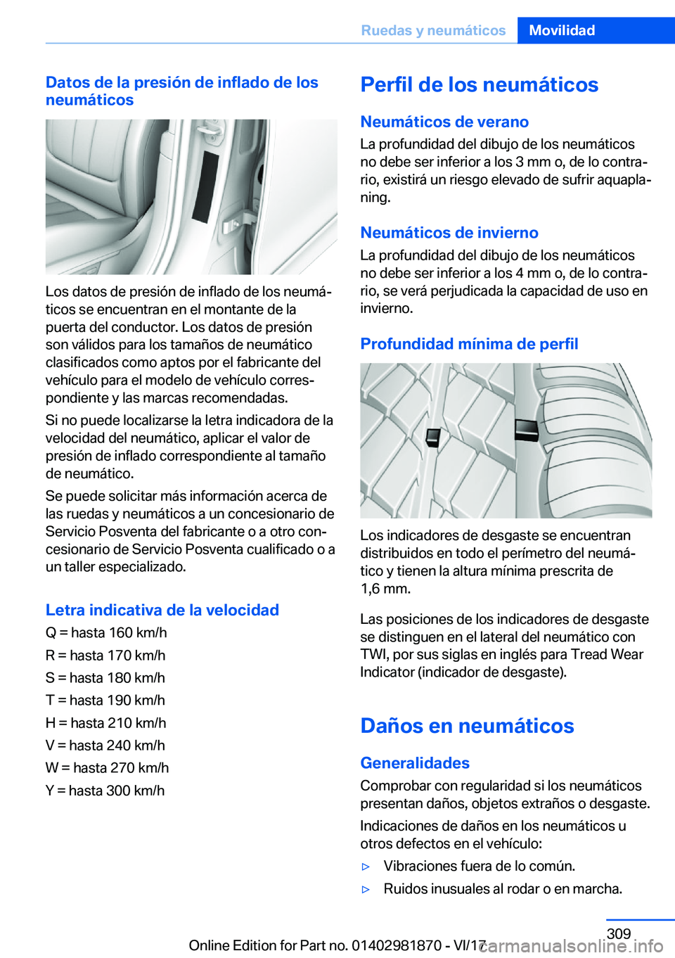 BMW 5 SERIES 2018  Manuales de Empleo (in Spanish) �D�a�t�o�s��d�e��l�a��p�r�e�s�i�