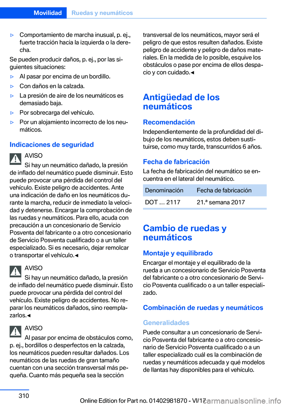 BMW 5 SERIES 2018  Manuales de Empleo (in Spanish) 'y�C�o�m�p�o�r�t�a�m�i�e�n�t�o� �d�e� �m�a�r�c�h�a� �i�n�u�s�u�a�l�,� �p�.� �e�j�.�,
�f�u�e�r�t�e� �t�r�a�c�c�i�
