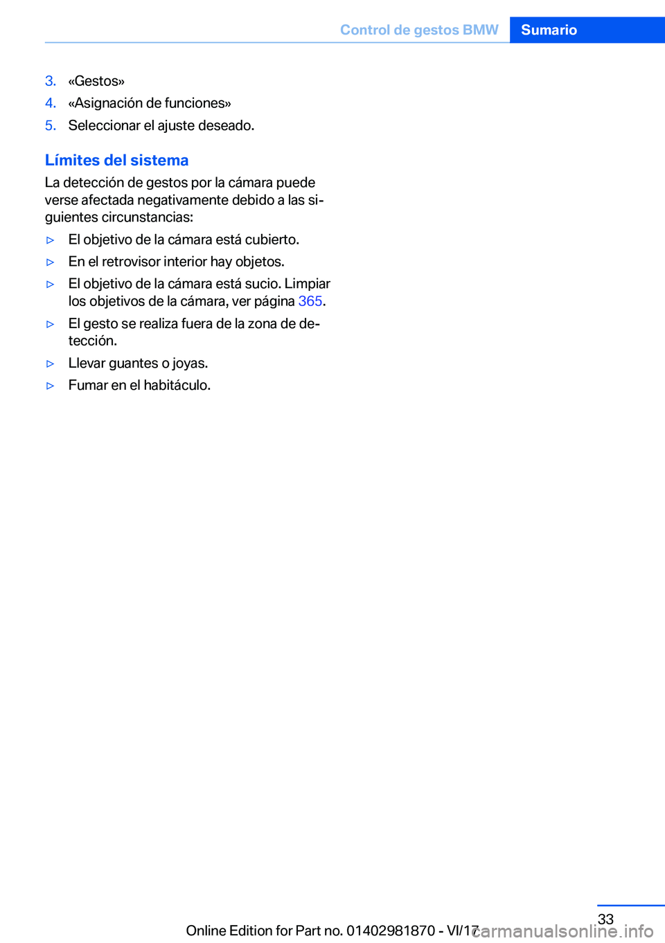 BMW 5 SERIES 2018  Manuales de Empleo (in Spanish) �3�.�«�G�e�s�t�o�s�{�4�.�«�A�s�i�g�n�a�c�i�