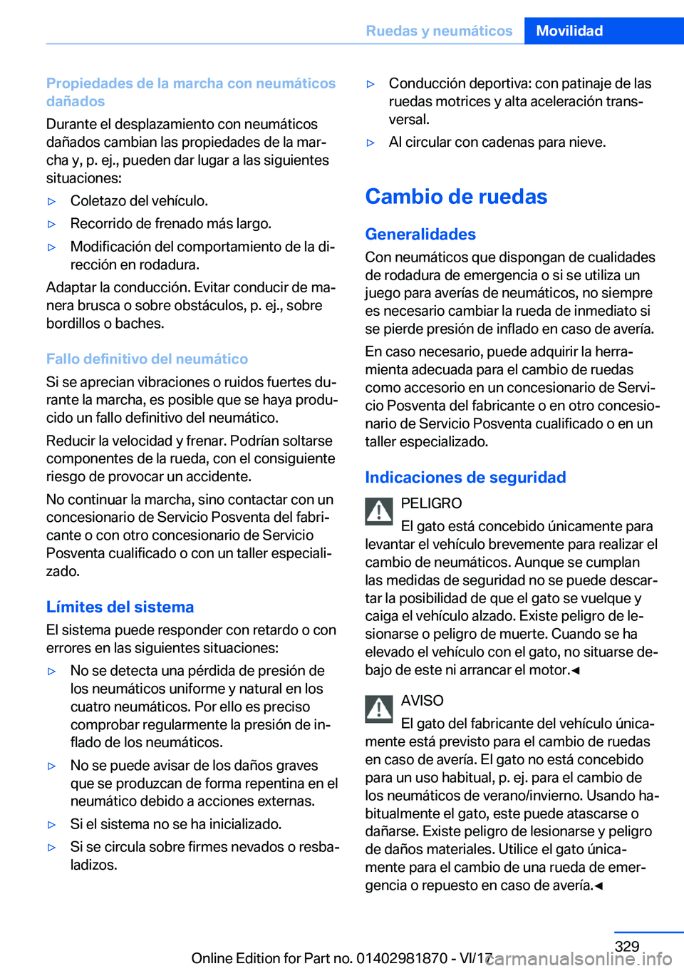 BMW 5 SERIES 2018  Manuales de Empleo (in Spanish) �P�r�o�p�i�e�d�a�d�e�s��d�e��l�a��m�a�r�c�h�a��c�o�n��n�e�u�m�