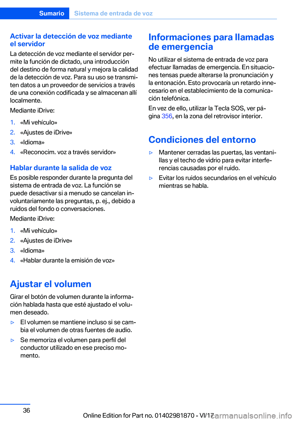 BMW 5 SERIES 2018  Manuales de Empleo (in Spanish) �A�c�t�i�v�a�r��l�a��d�e�t�e�c�c�i�