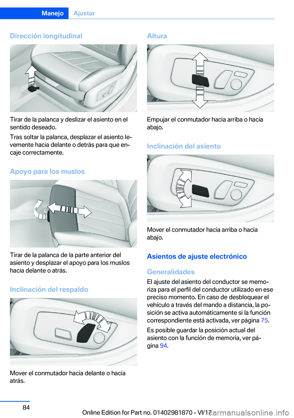 BMW 5 SERIES 2018  Manuales de Empleo (in Spanish) �D�i�r�e�c�c�i�