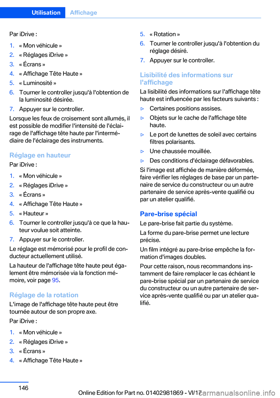 BMW 5 SERIES 2018  Notices Demploi (in French) �P�a�r� �i�D�r�i�v�e� �:�1�.�k� �M�o�n� �v�é�h�i�c�u�l�e� �{�2�.�k� �R�é�g�l�a�g�e�s� �i�D�r�i�v�e� �{�3�.�k� �É�c�r�a�n�s� �{�4�.�k� �A�f�f�i�c�h�a�g�e� �T�ê�t�e� �H�a�u�t�e� �{�5�.�k� �L�u�m�i�n