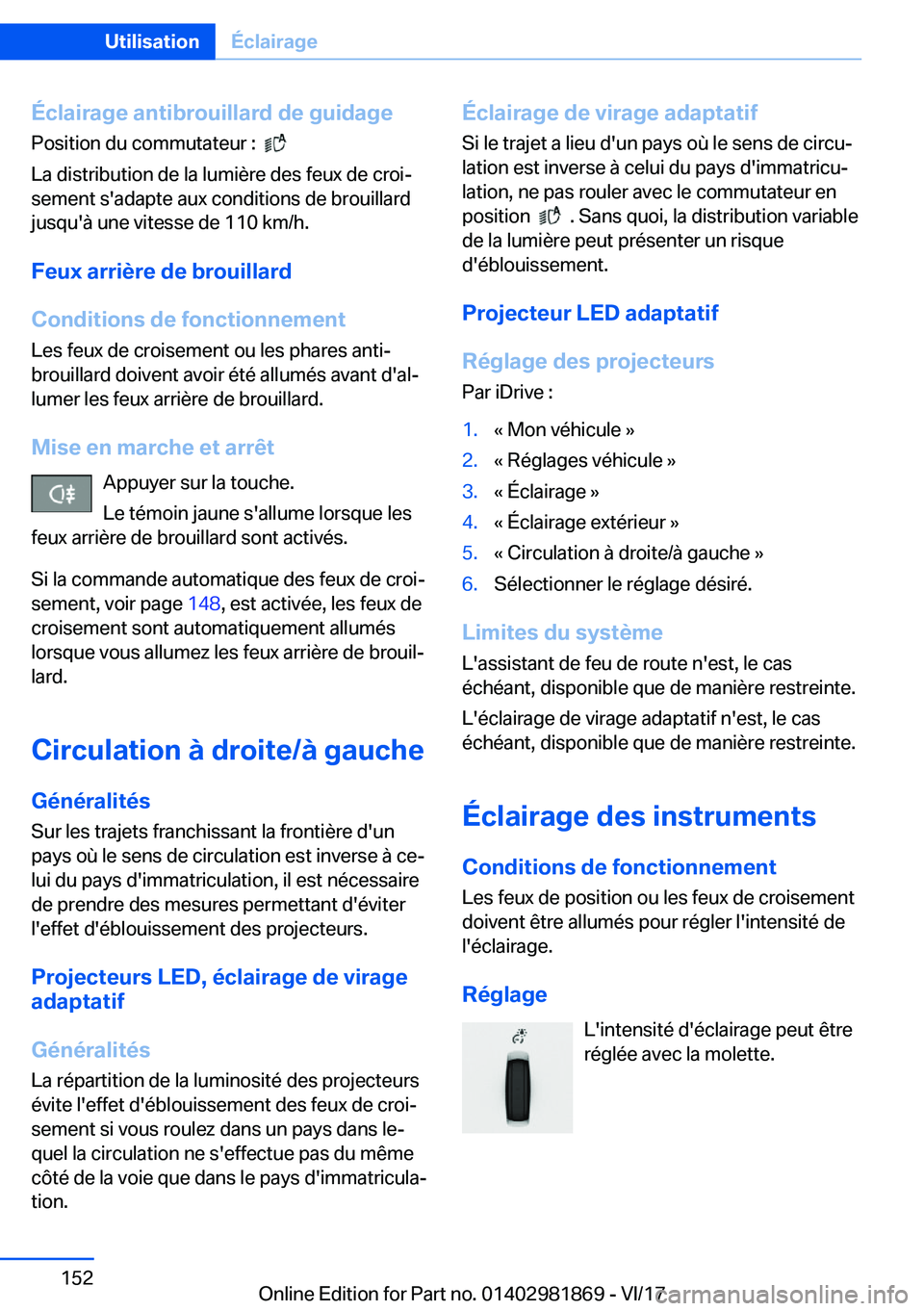 BMW 5 SERIES 2018  Notices Demploi (in French) �