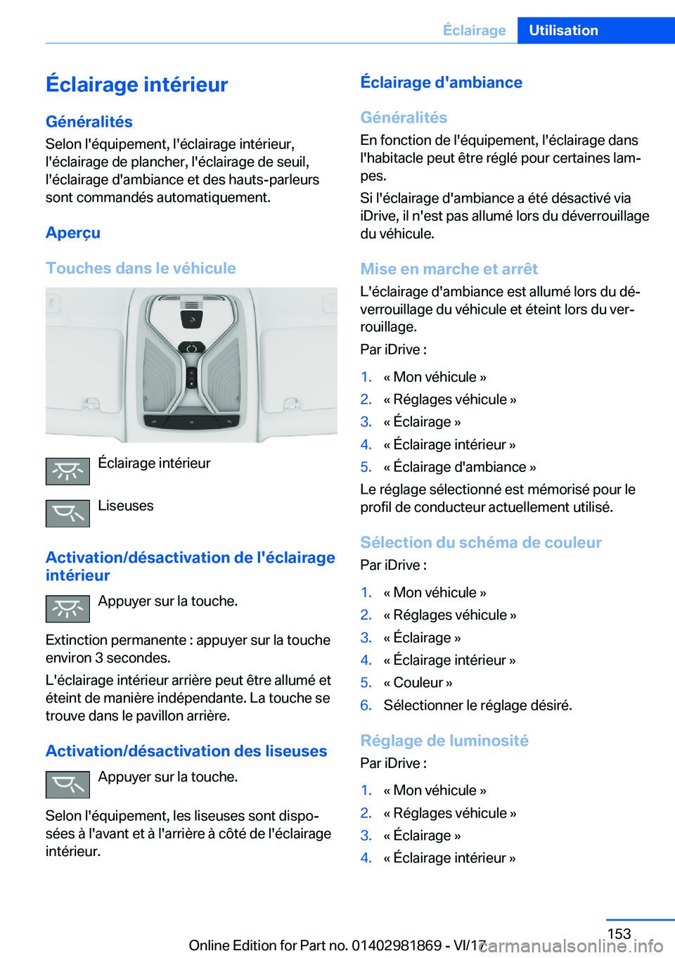 BMW 5 SERIES 2018  Notices Demploi (in French) �