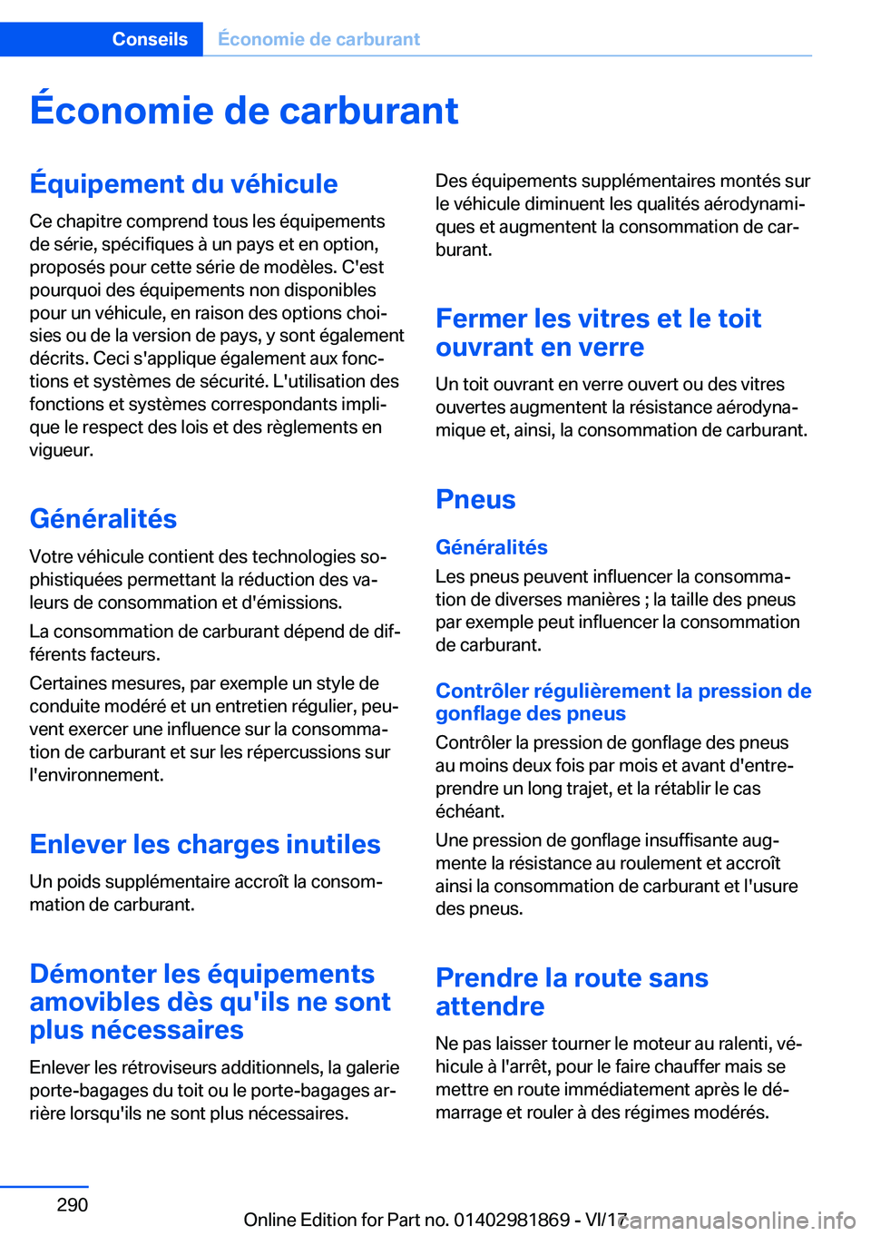 BMW 5 SERIES 2018  Notices Demploi (in French) �